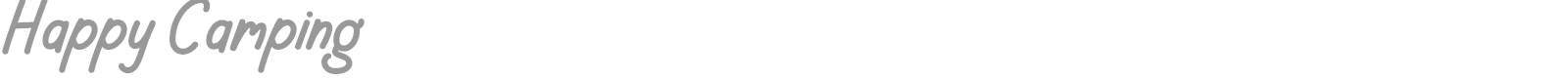 Happy Camping font preview